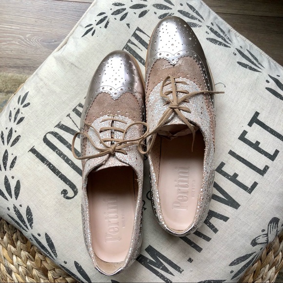Pertini Classic Oxford shoes , Rose Gold , Size 40 (9) - Picture 10 of 13